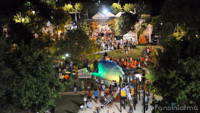 Piazza Bambini del Mondo a Bellocchi, cuore dell'evento Il Paese dei Balocchi