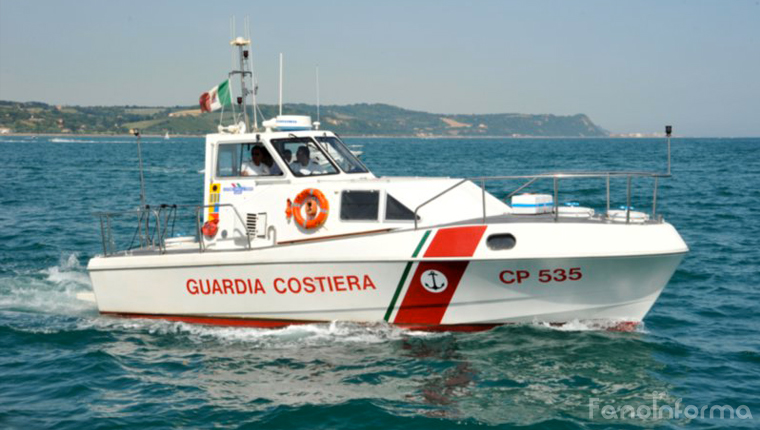 La motovedetta della Guardia Costiera di Pesaro