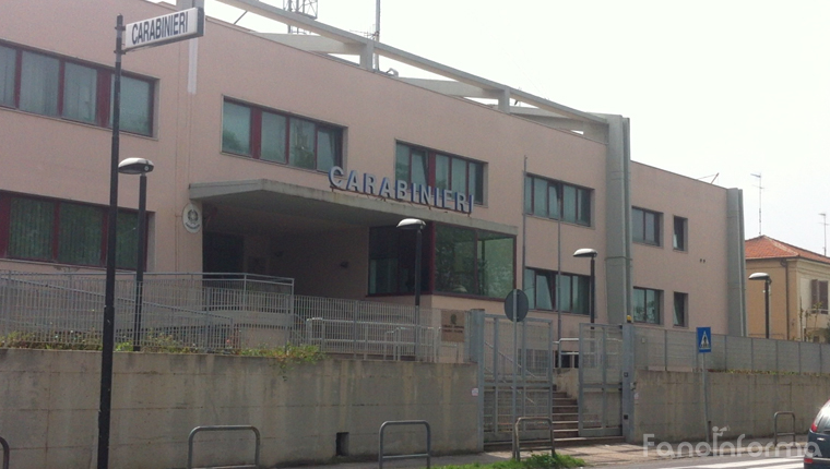 La caserma dei Carabinieri di Fano in via Pisacane