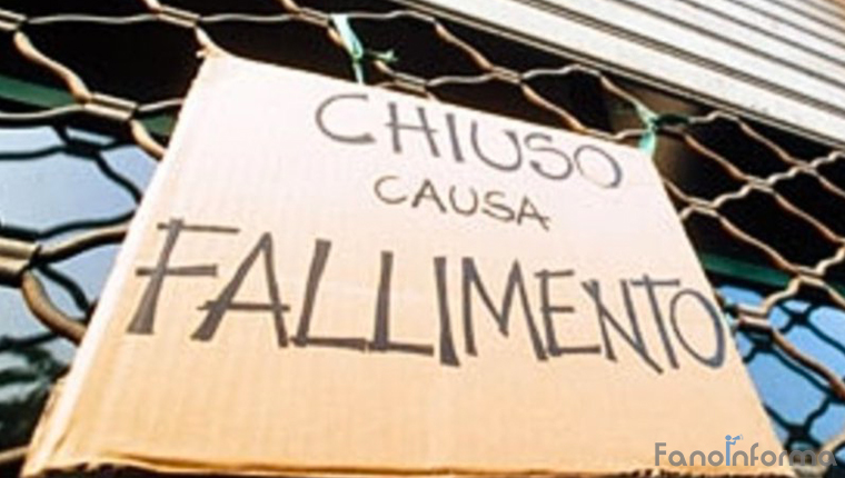 Tante chiuseure di aziende per fallimento nella provincia di Pesaro e Urbino