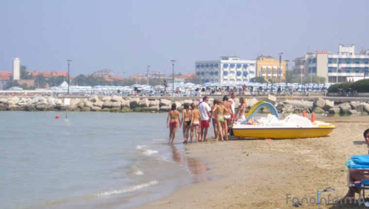 La spiaggia del Lido di Fano