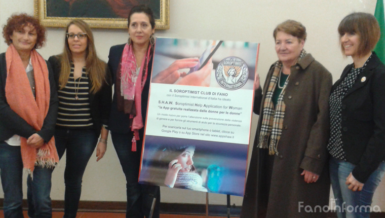 La presentazione dell'App de Soroptimist di Fano contro la violenza sulle donne