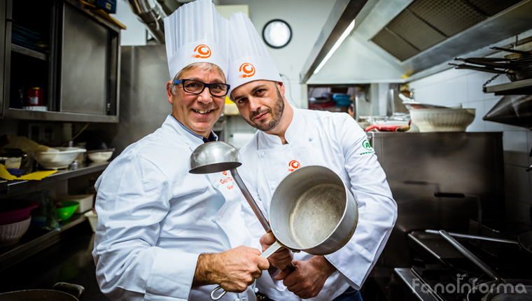 I due concorrenti di Chef in the City 2014 Giuseppe Burini e Marco Vitali