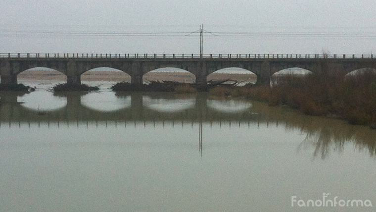 La foce del fiume Metauro ostruita da alberi e terra a Fano