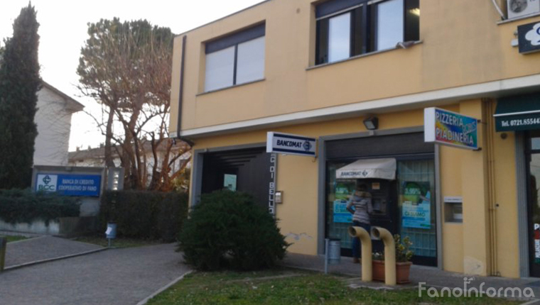 La filiale della Bcc di Fano in via X Strada a Bellocchi