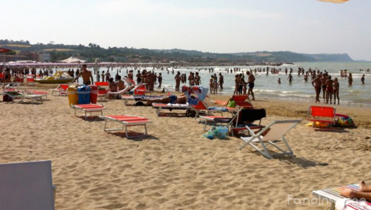 La spiaggia del Lido di Fano