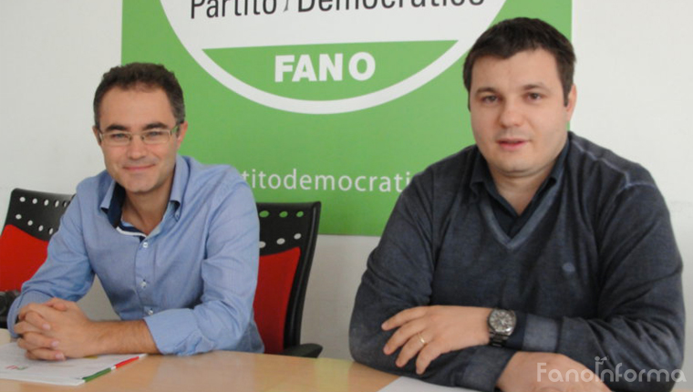 Enrico Nicolelli e Cristian Fanesi, del Pd di Fano