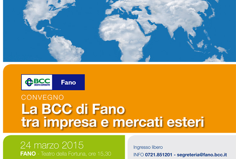 La cartolina del convegno organizzato dalla Bcc di Fano