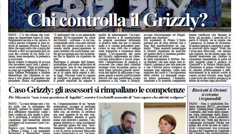 L'edizione di giovedì 19 marzo del quotidiano Fanoinforma con le notizie di Fano