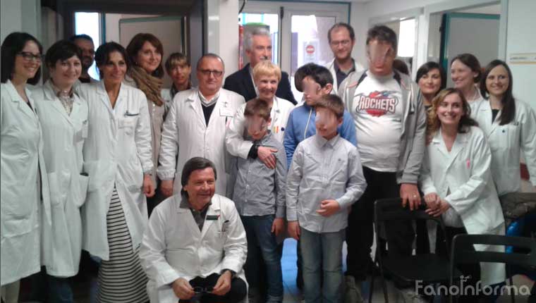 Lo staff di Neuropsichiatria Infantile degli Ospedali Riuniti Marche Nord diretto da Vera Stoppioni