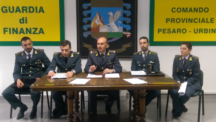 La presentazione dell'attività 2014 della Guardia di Finanza della Provincia di Pesaro e Urbino