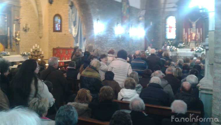 La messa celebrata dal vescovo Armando Trasarti alla festa religiosa del santuario di Madonna Ponte a Fano