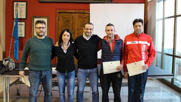 La premiazione dell'Italservice PesaroFano di Calcio a 5
