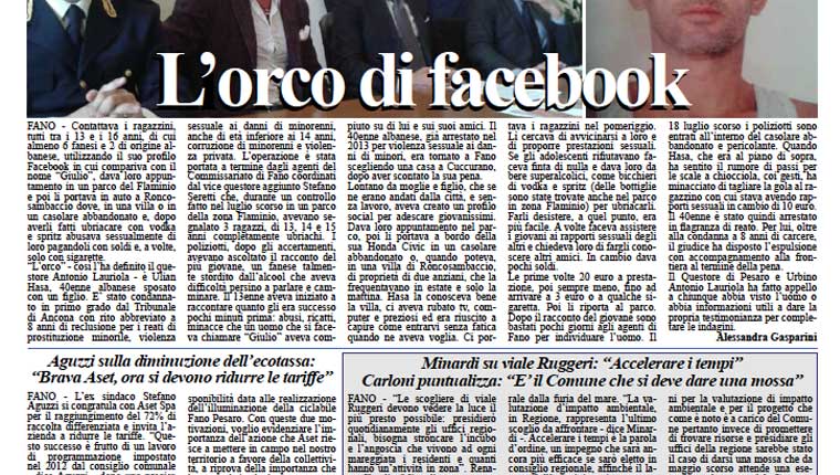 L'edizione di oggi, mercoledì 6 maggio, del quotidiano Fanoinforma con le notizie della città di Fano