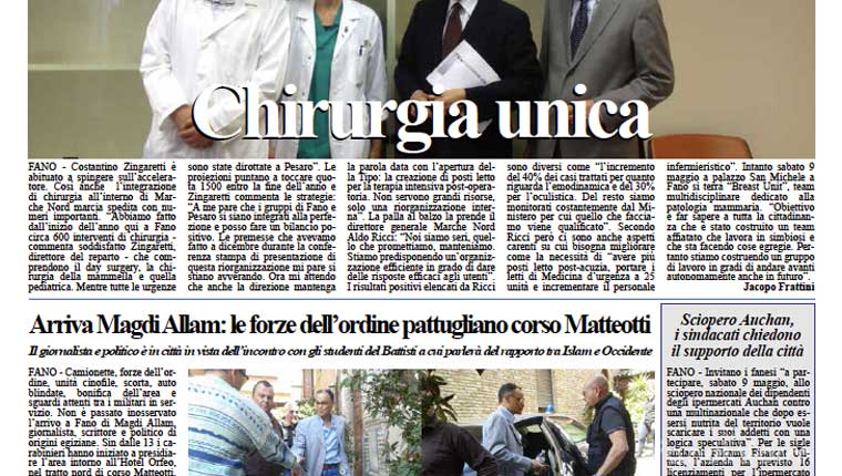 Fanoinforma di giovedì 7 maggio 2015