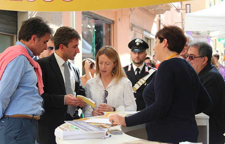 Meloni e Baldelli a Pergola