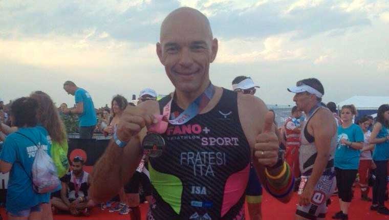 Marco Fratesi, finisher all'Iron Man di Pescara