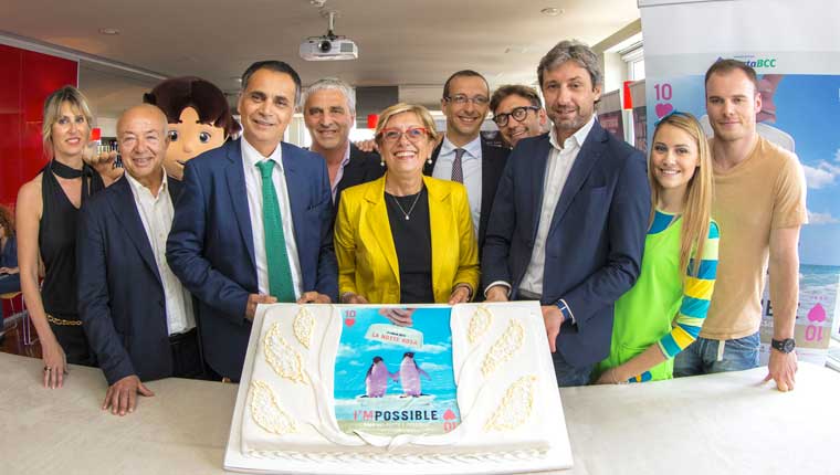 La presentazione della Notte Rosa che si è svolta a Milano: Roberta Penso – As al Turismo comune di Cervia, Enzo Cecchini – Sindaco di Cattolica, Andrea Corsini Assessore Regionale del Turismo Emilia Romagna, Enzo Ceccarelli – Presidente Unione di Prodotto Costa e Sindaco di Bellaria Igea Marina, Liviana Zanetti Presidente Apt Servizi Emilia Romagna, Matteo Ricci – Sindaco di Pesaro, Marco Morosini - autore del manifesto della Notte Rosa 2015, Andrea Gnassi Sindaco di Rimini, Carolina Benvenga- RAI YoYo , Giuliano Razzoli campione Olimpico di Sci (Ph © Giorgio Salvatori)