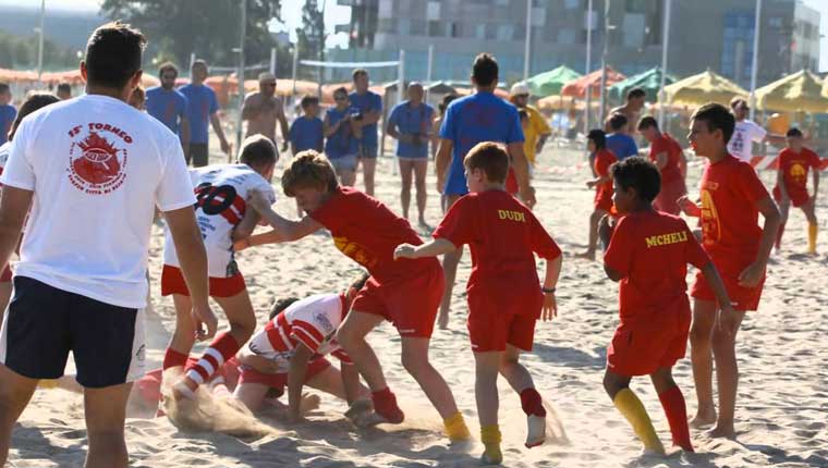 Il torneo Beach Rugby di Pesaro