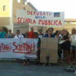 La protesta degli insegnanti a Fano contro il ddl "La buona scuola"