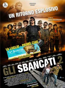 La locandina della prima giornata di riprese de "Gli Sbancati 2 - Il Ritorno"