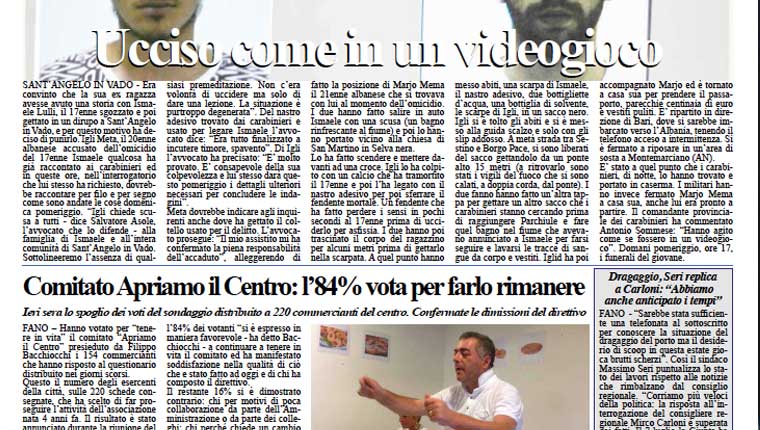 L'edizione di oggi del quotidiano Fanoinforma con le notizie della città di Fano e della provincia di Pesaro e Urbino