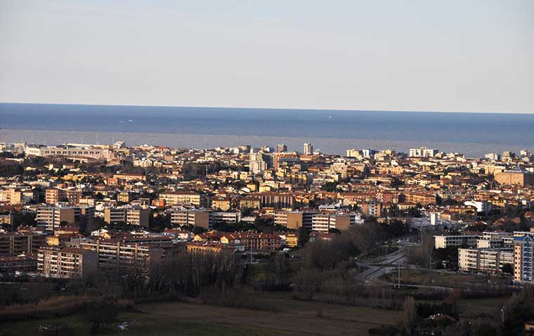 Vista panoramica di Pesaro