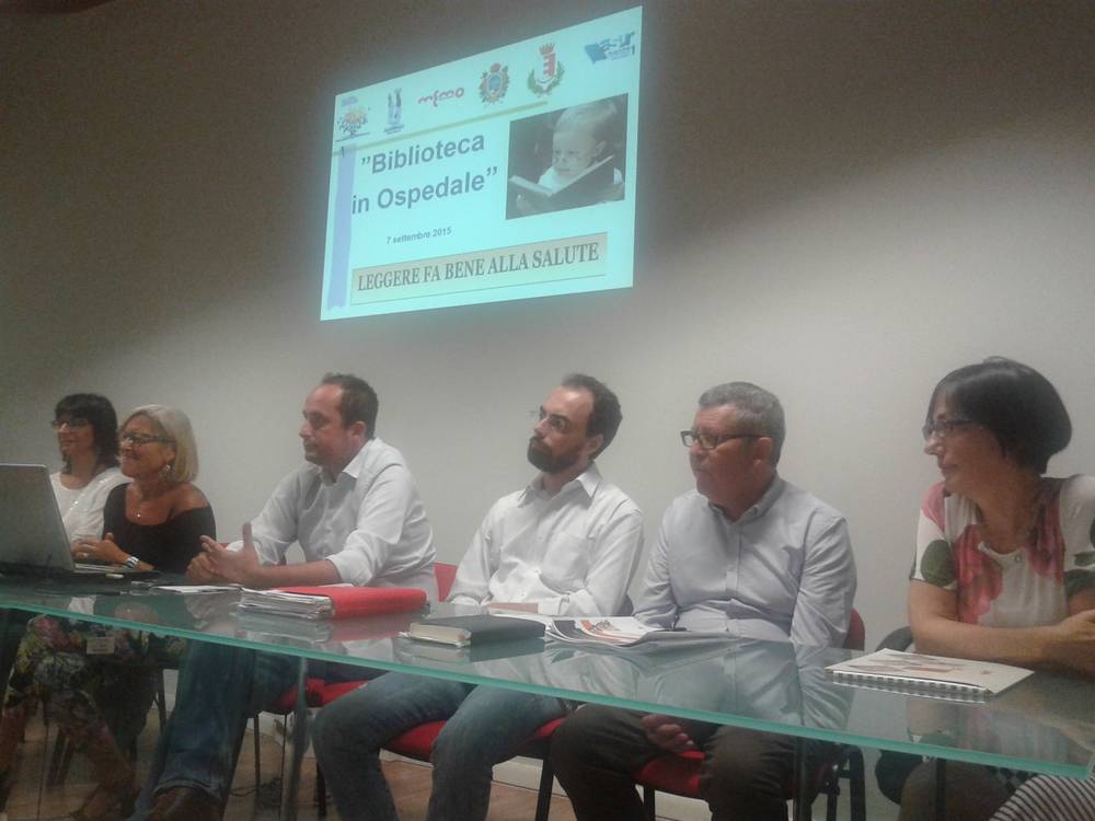 La presentazione del servizio "Biblioteca in Ospedale" presente nel presidio di Pesaro e Fano