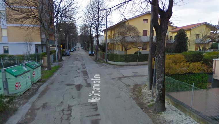 Via Girolamo da Fano - Foto trata da Gooogle Maps