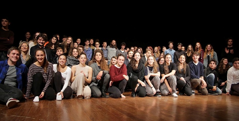 Gli studenti coinvolti nello spettacolo