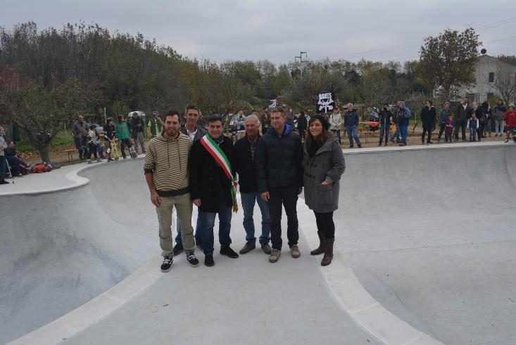 Inaugurazione pista skateborarding