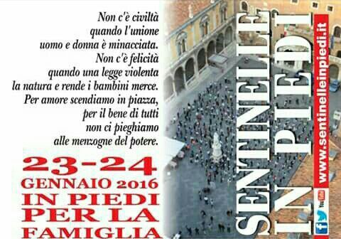 Locandina sentinelle in piedi