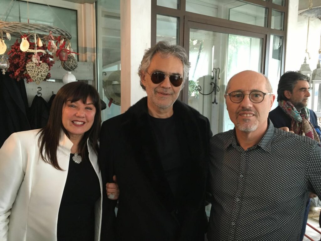 Patrizia Orciani, Andrea Bocelli e Cile