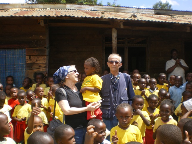 italo e teresa in un viaggio in Africa