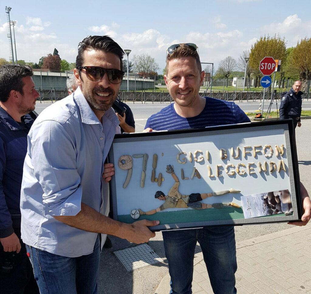 Gianluigi Buffon e Stefano Furlani